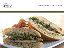 Tablet Screenshot of greenzsalads.com